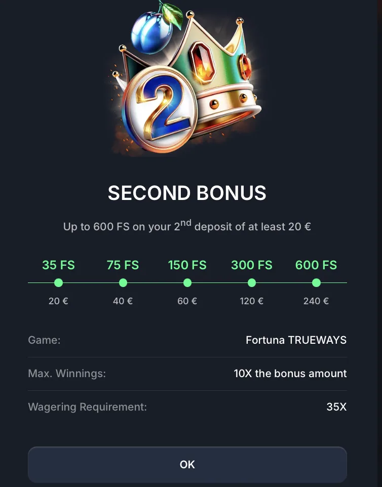 Second Bonus im Beef Casino mit bis zu 600 Freispielen